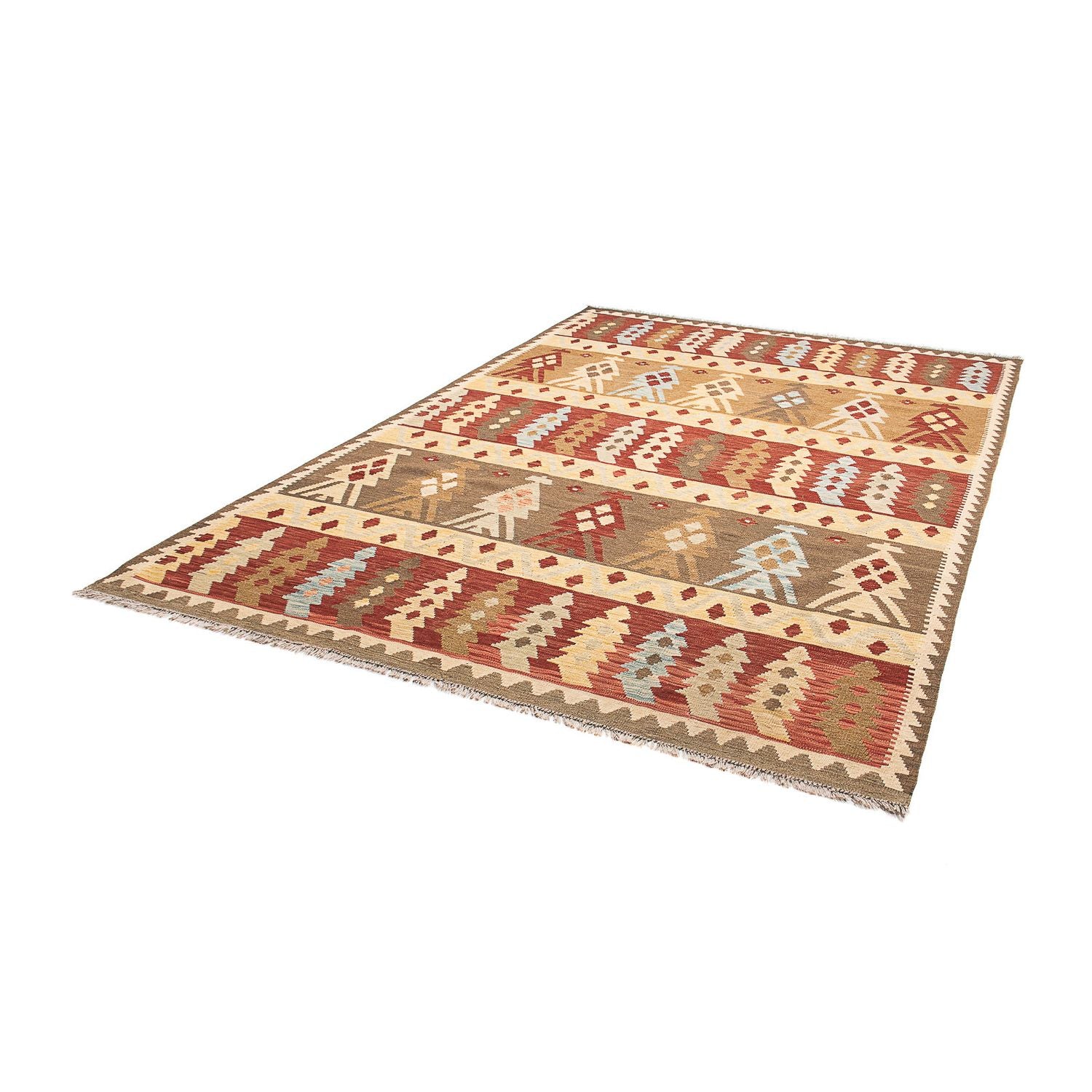 Alfombra Kelim - Splash - 294 x 199 cm - multicolor