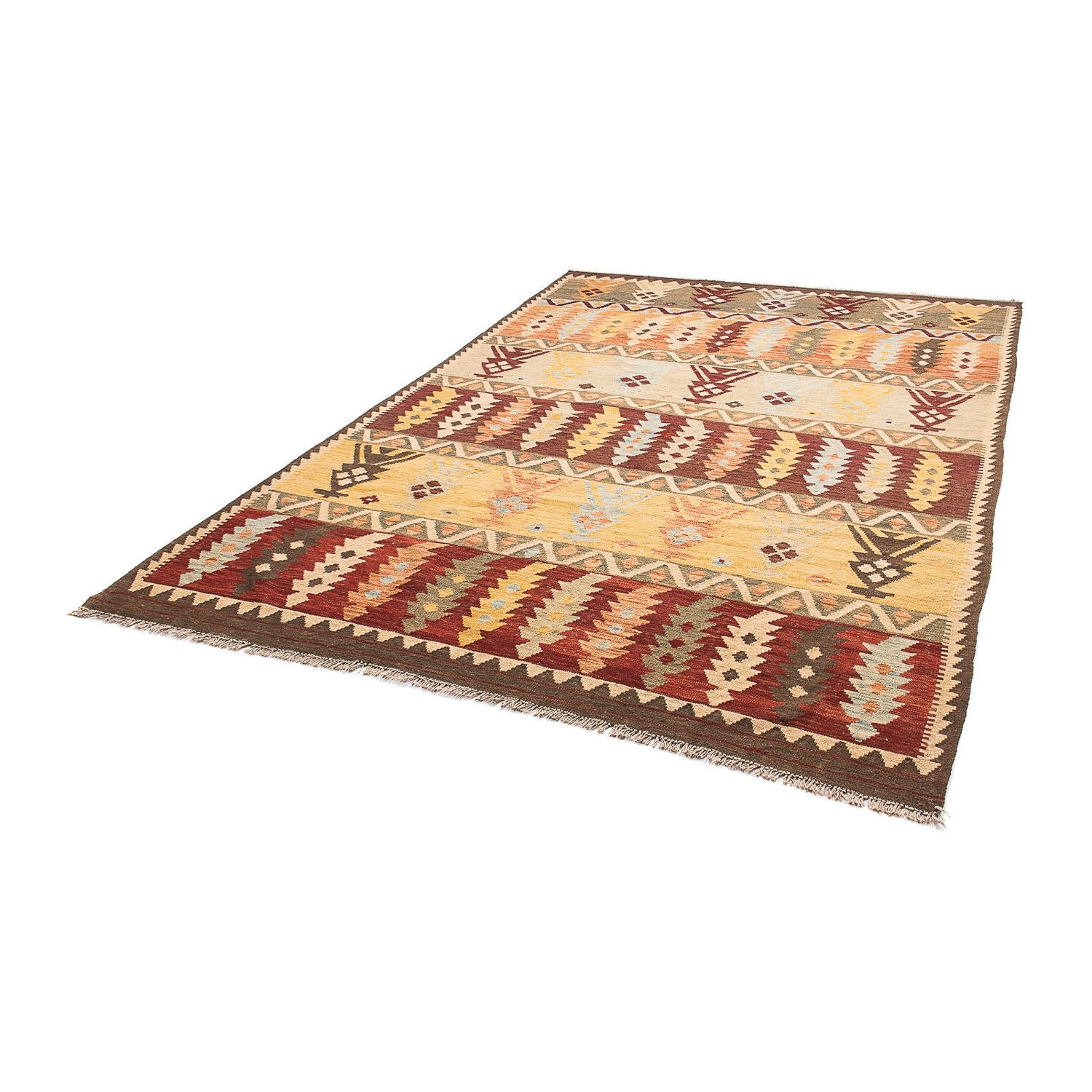 Alfombra Kelim - Splash - 294 x 203 cm - multicolor