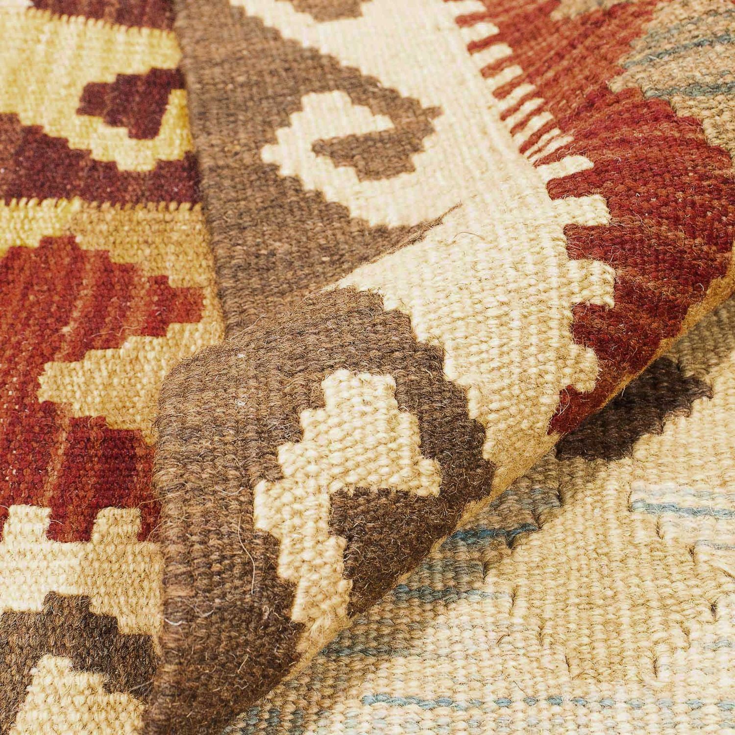 Alfombra Kelim - Splash - 296 x 197 cm - multicolor
