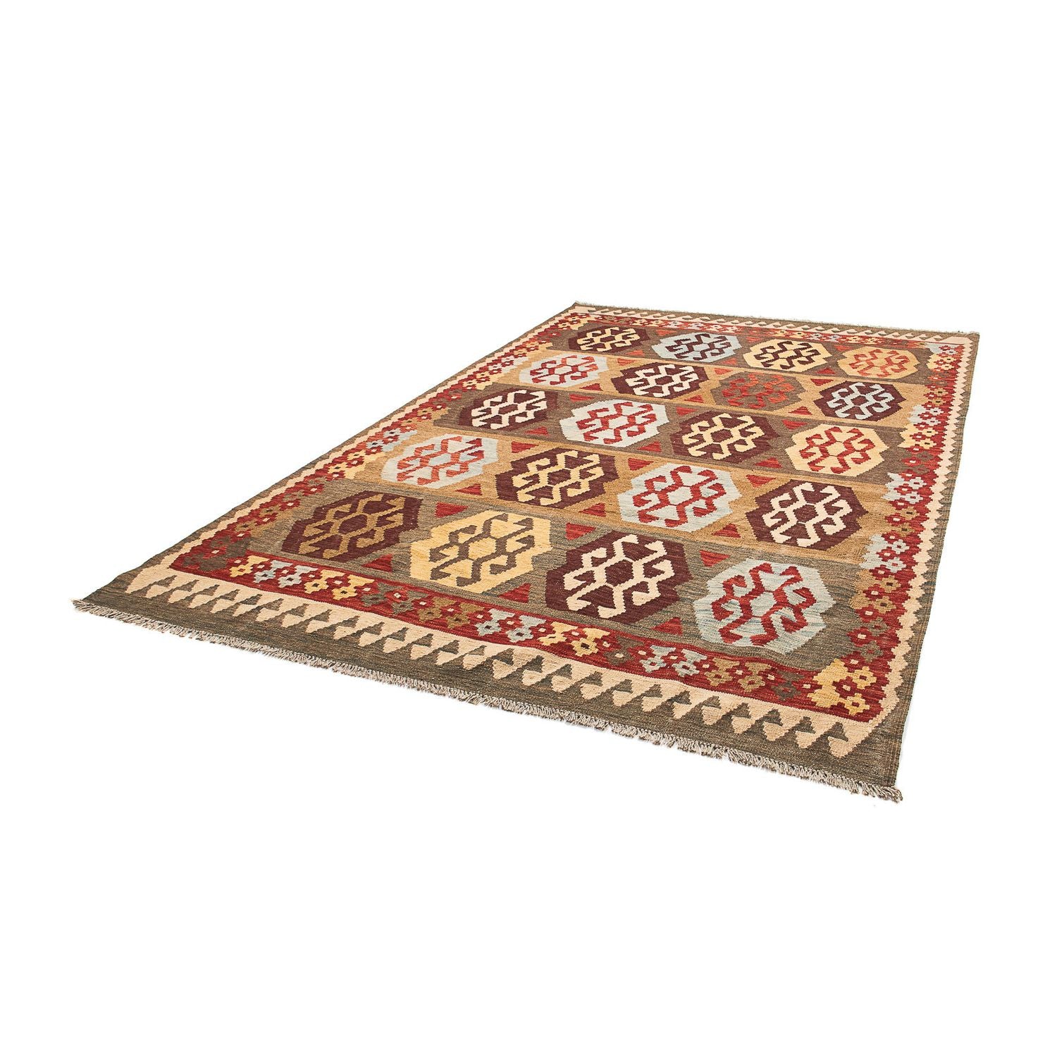 Alfombra Kelim - Splash - 298 x 199 cm - multicolor