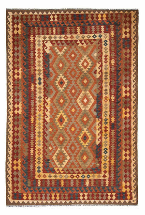 Alfombra Kelim - Splash - 289 x 200 cm - multicolor