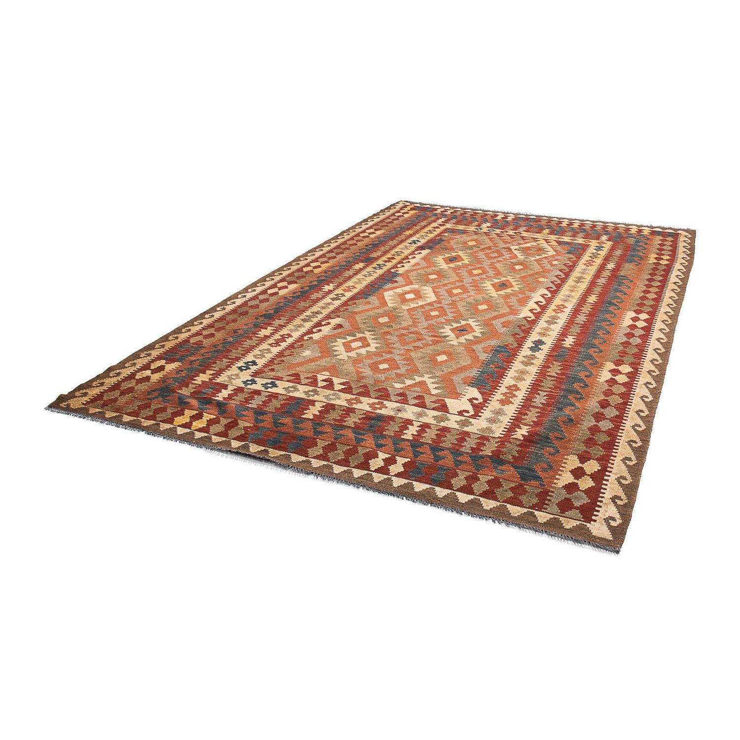 Alfombra Kelim - Splash - 289 x 200 cm - multicolor
