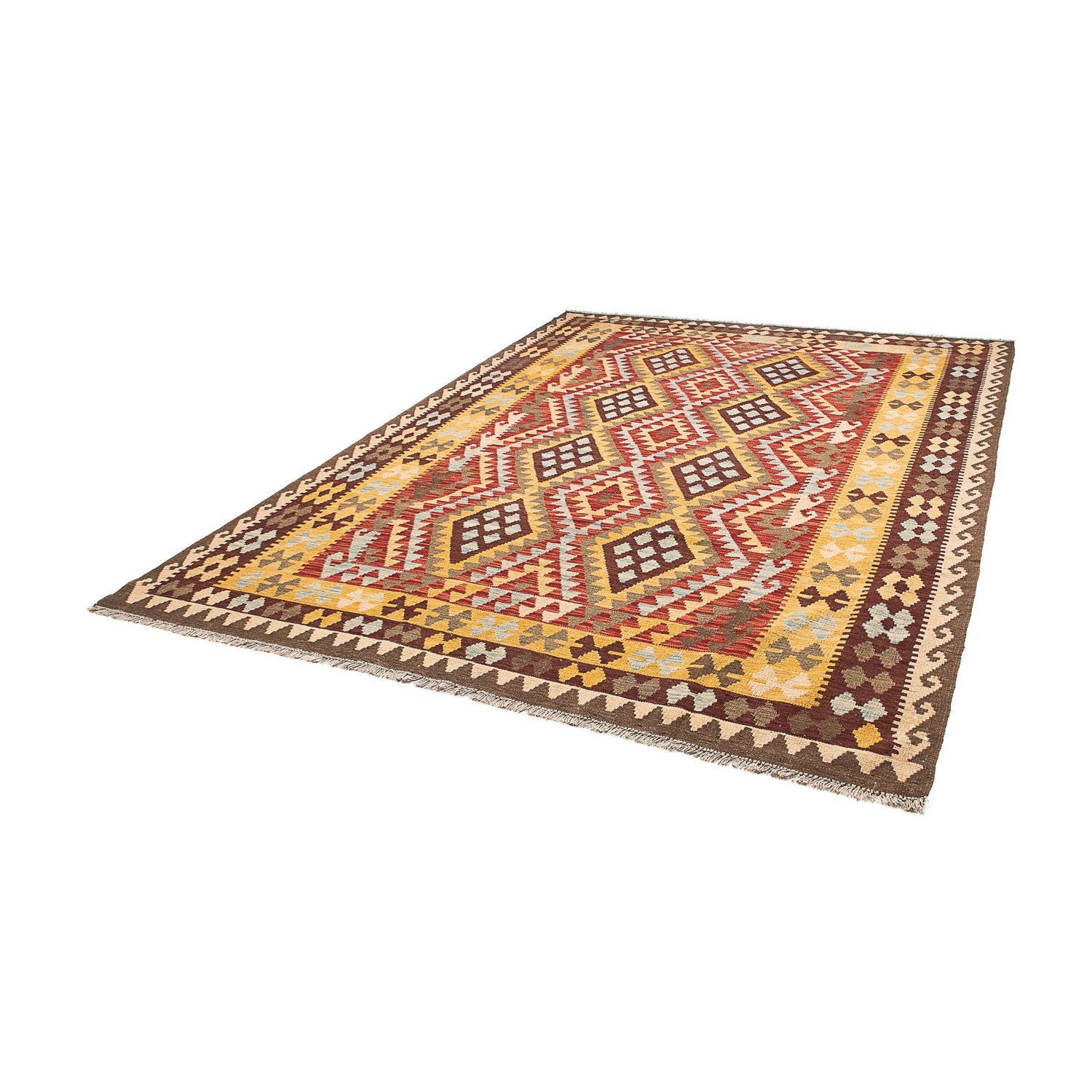 Alfombra Kelim - Splash - 289 x 208 cm - multicolor