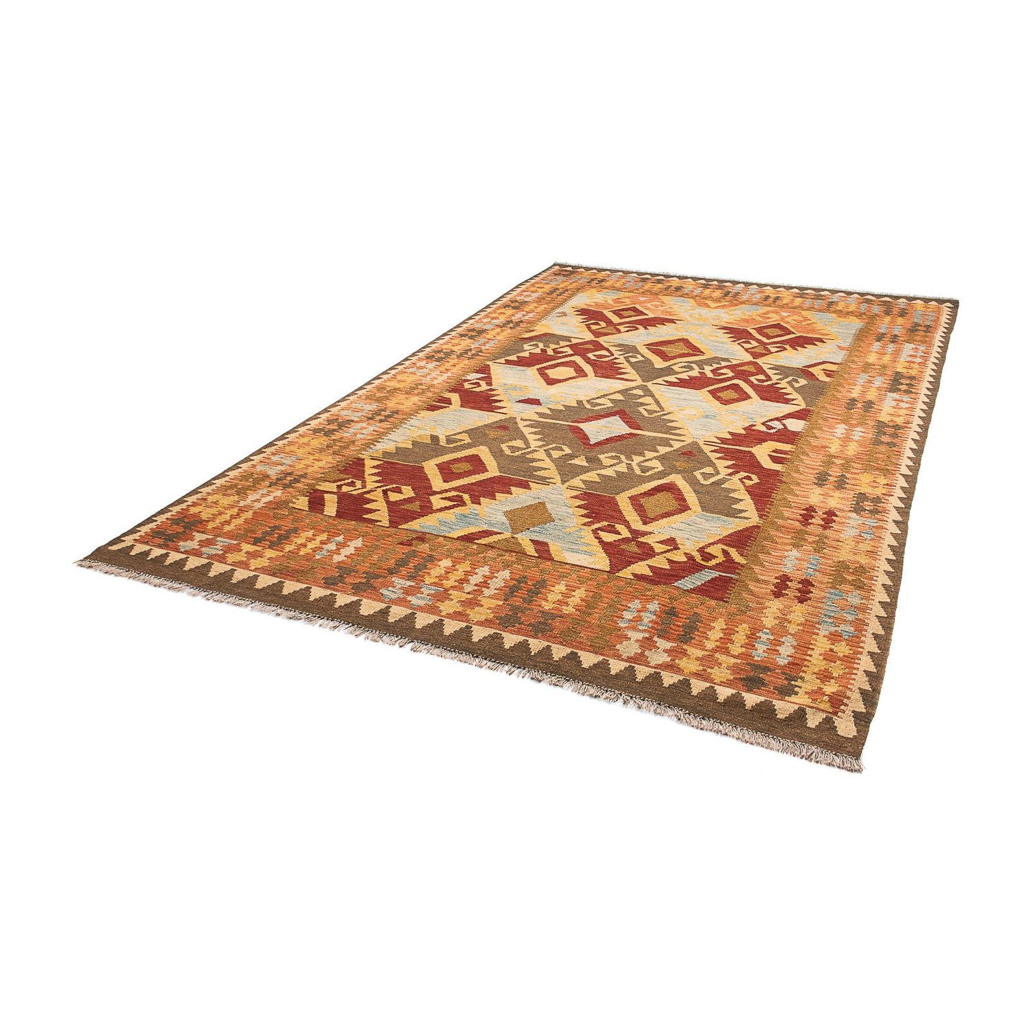 Alfombra Kelim - Splash - 305 x 199 cm - multicolor