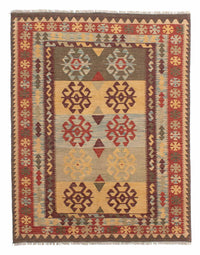 Alfombra Kelim - Oriental - 196 x 151 cm - multicolor