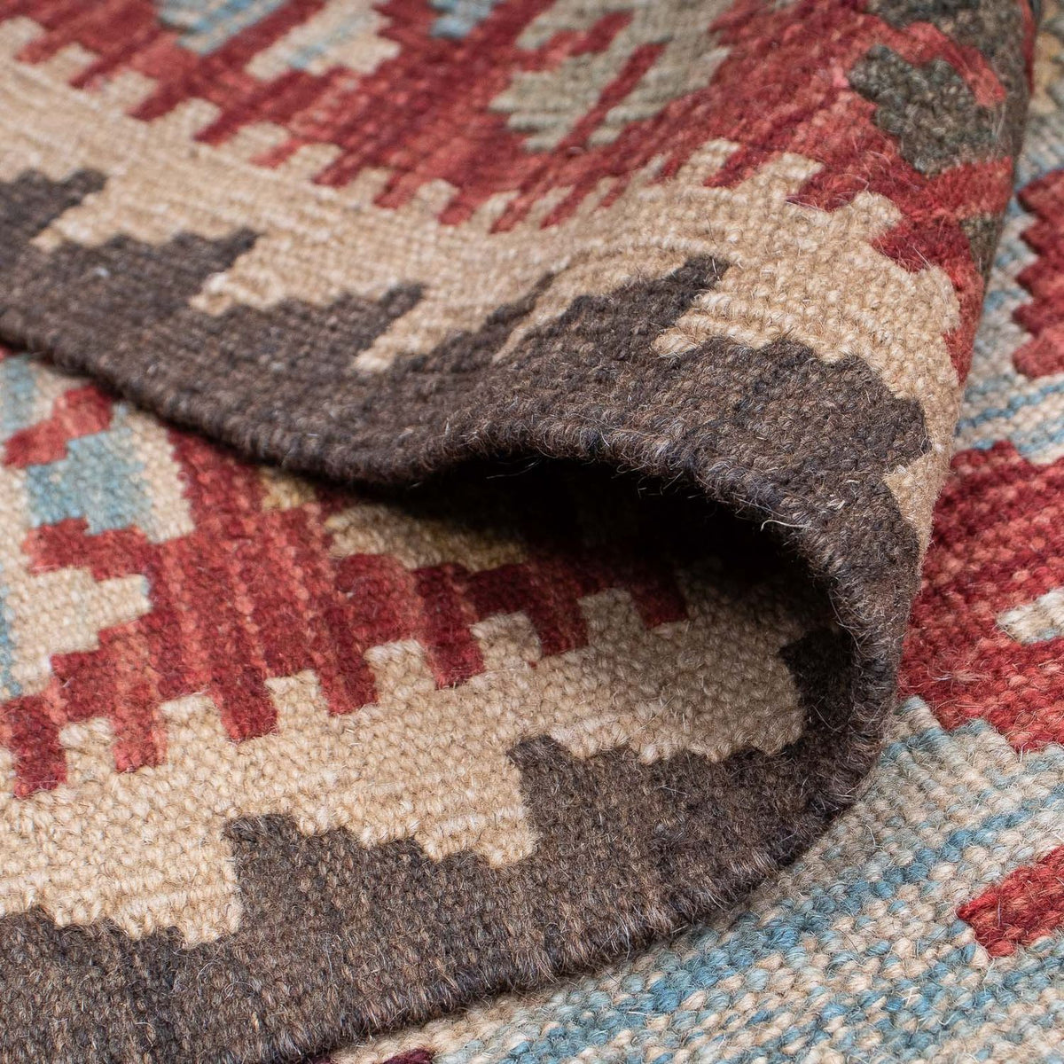 Alfombra Kelim - Oriental - 196 x 151 cm - multicolor