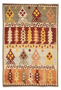 Alfombra Kelim - Splash - 295 x 194 cm - multicolor