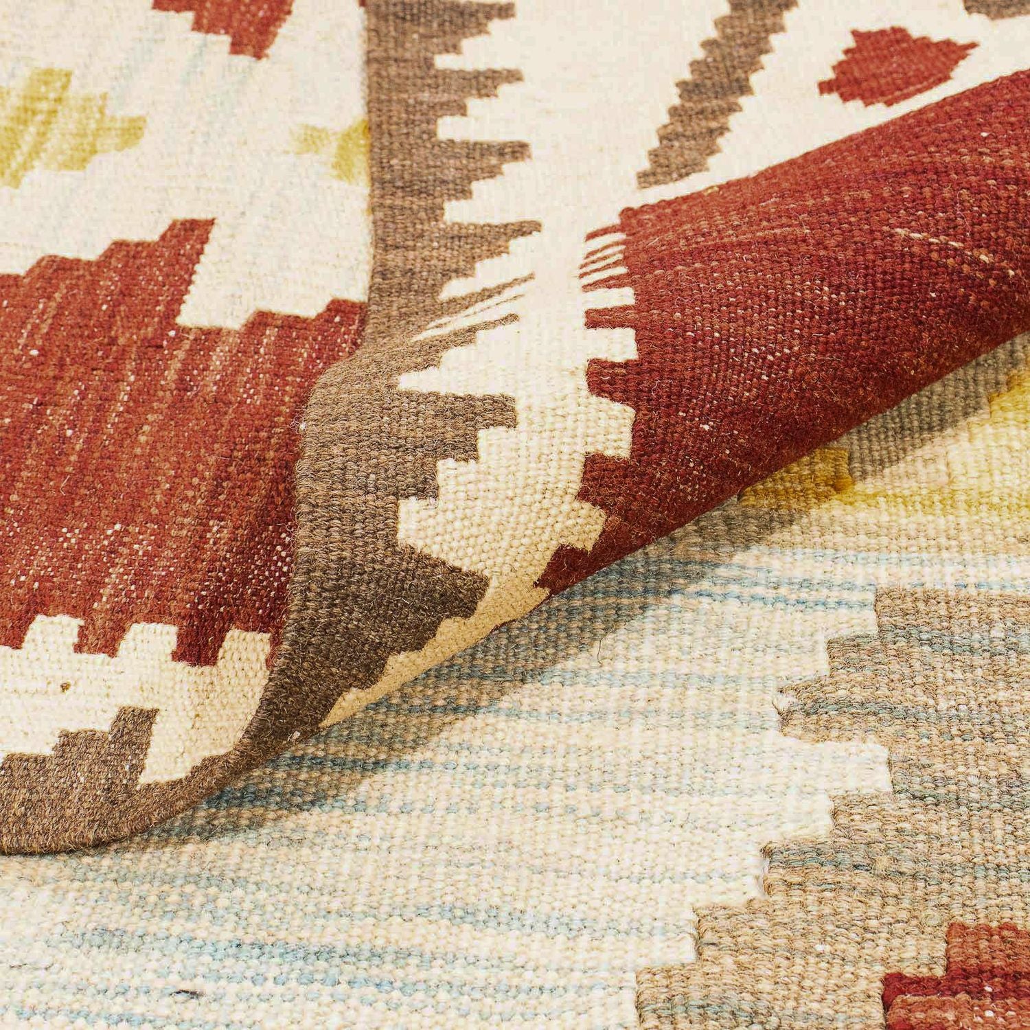 Alfombra Kelim - Splash - 295 x 194 cm - multicolor