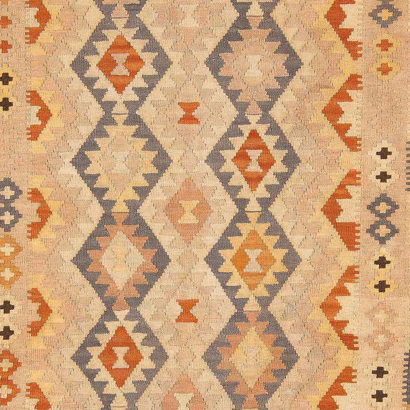 Alfombra Kelim - Splash - 293 x 200 cm - marrón claro