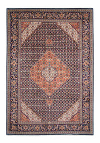 Alfombra persa - Tabriz - 309 x 209 cm - azul oscuro