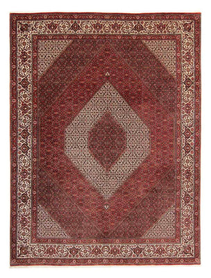 Alfombra persa - Bidjar - 397 x 296 cm - rojo oscuro