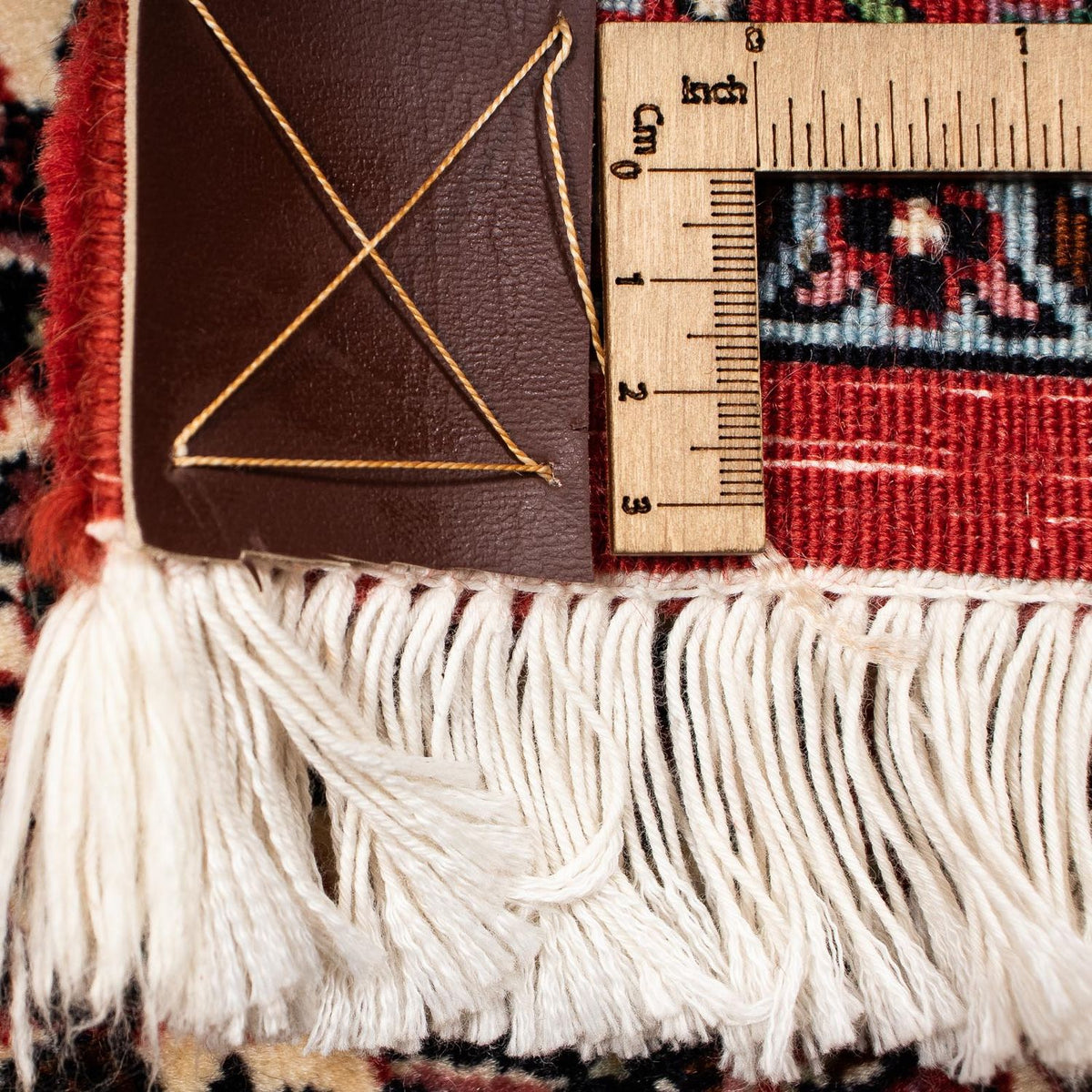 Alfombra persa - Bidjar - 397 x 296 cm - rojo oscuro