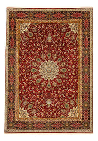 Alfombra persa - Tabriz - 350 x 250 cm - rojo oscuro