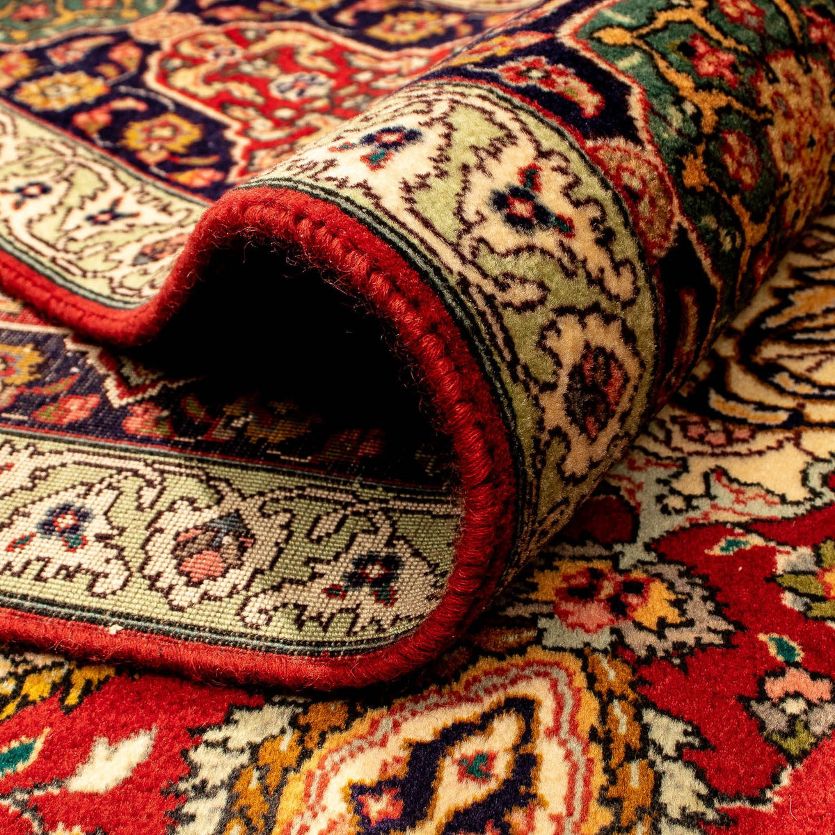 Alfombra persa - Tabriz - 350 x 250 cm - rojo oscuro