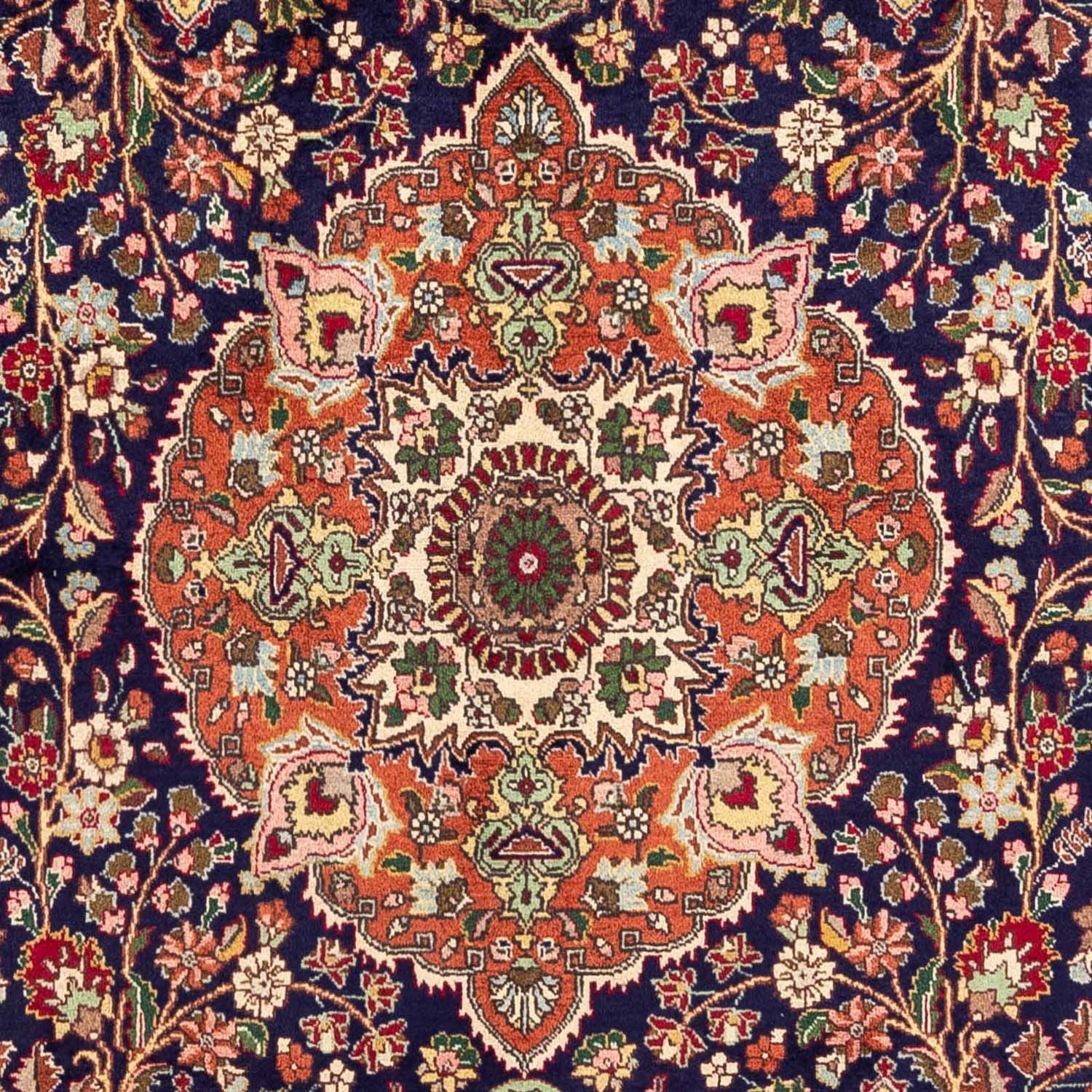 Alfombra persa - Tabriz - 307 x 200 cm - azul oscuro