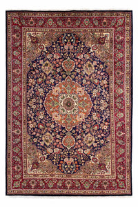 Alfombra persa - Tabriz - 310 x 205 cm - azul oscuro