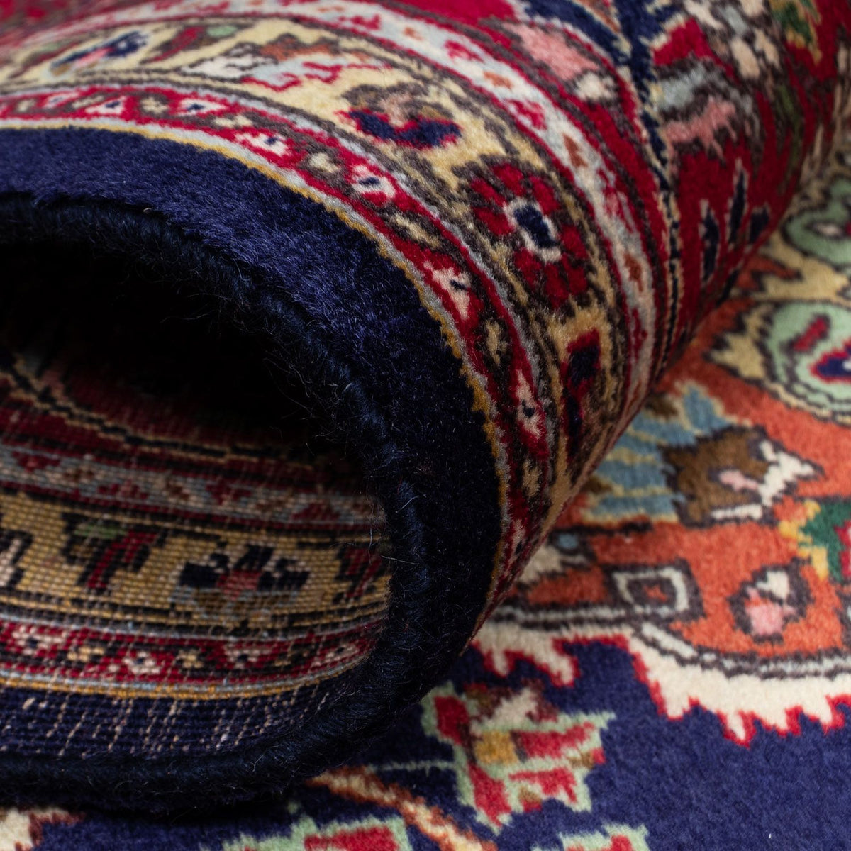 Alfombra persa - Tabriz - 310 x 205 cm - azul oscuro