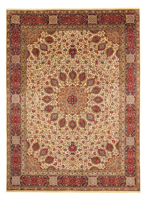 Alfombra Persa - Tabriz - Real - 393 x 290 cm - marrón claro
