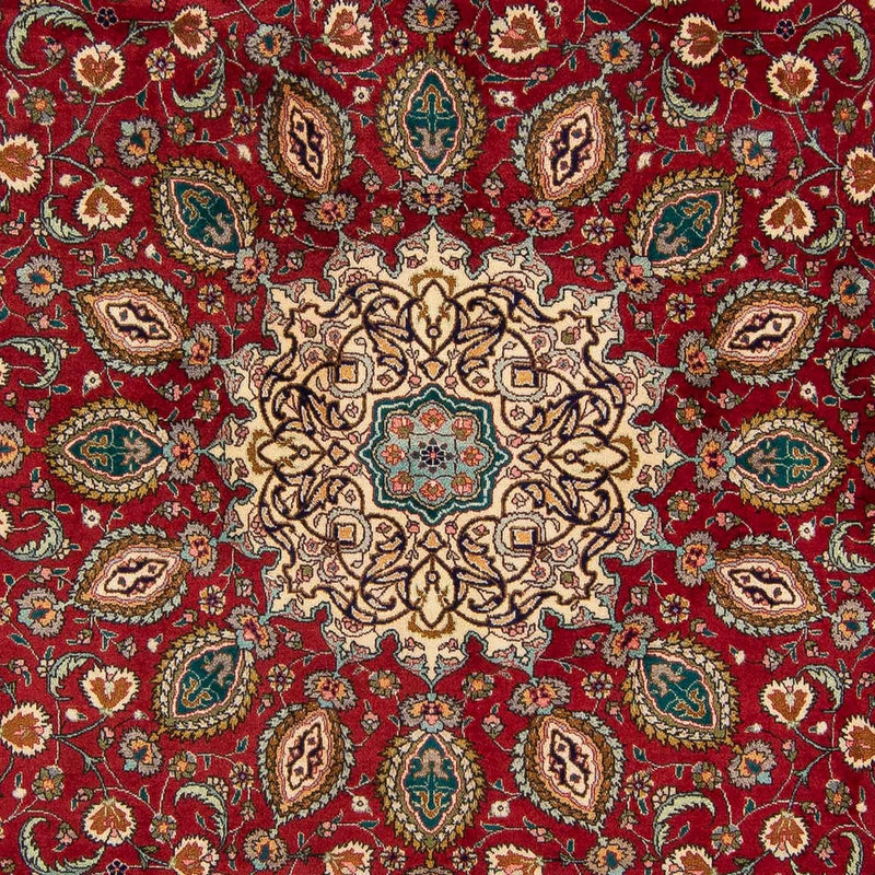 Alfombra Persa - Tabriz - Real - 349 x 243 cm - rojo oscuro