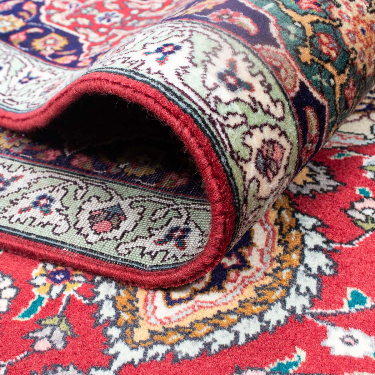 Alfombra Persa - Tabriz - Real - 349 x 243 cm - rojo oscuro