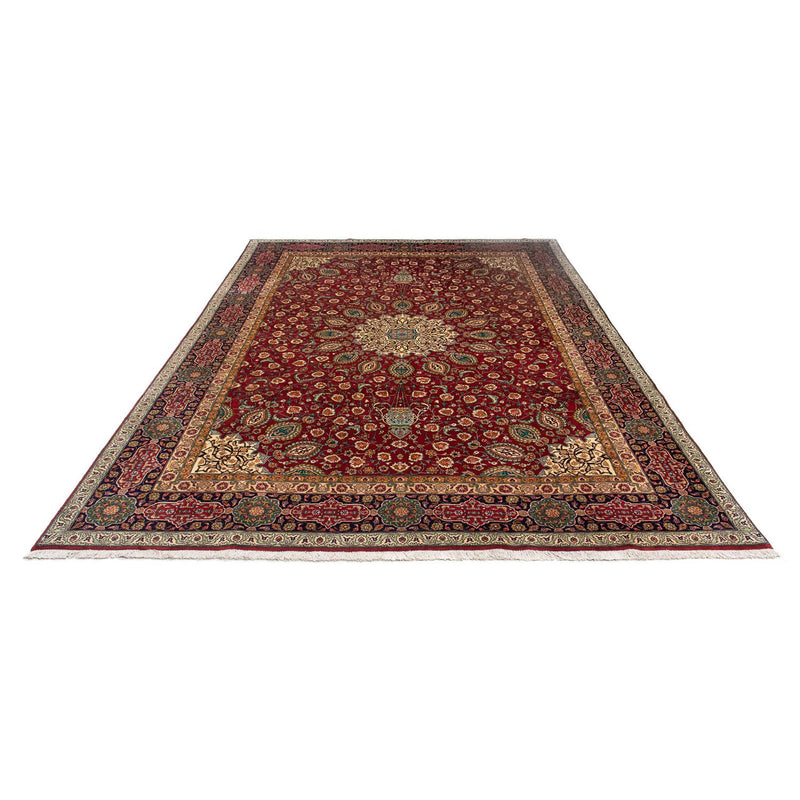 Alfombra Persa - Tabriz - Real - 349 x 243 cm - rojo oscuro
