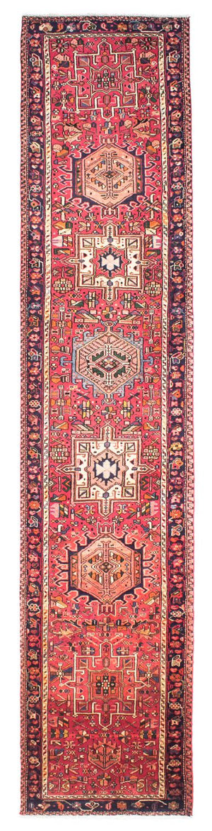 Alfombra de pasillo Alfombra persa - Nómada - 386 x 83 cm - rojo