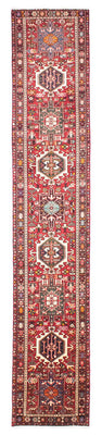 Alfombra de pasillo Alfombra persa - Nómada - 390 x 77 cm - rojo
