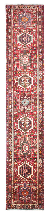 Alfombra de pasillo Alfombra persa - Nómada - 390 x 77 cm - rojo