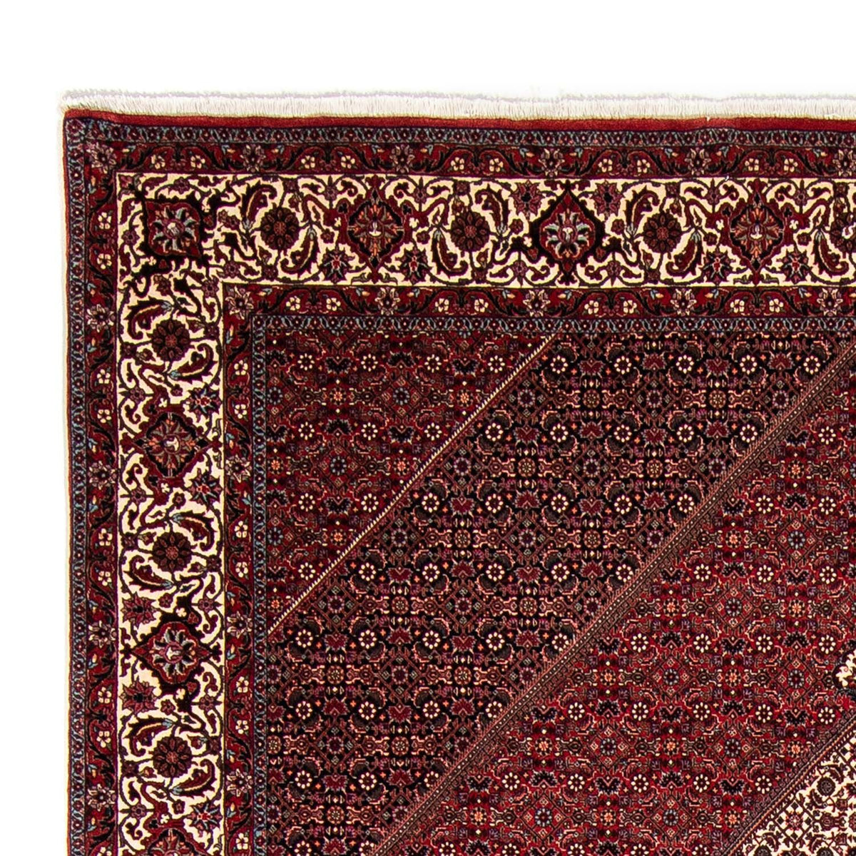 Alfombra persa - Bidjar - 351 x 254 cm - rojo claro