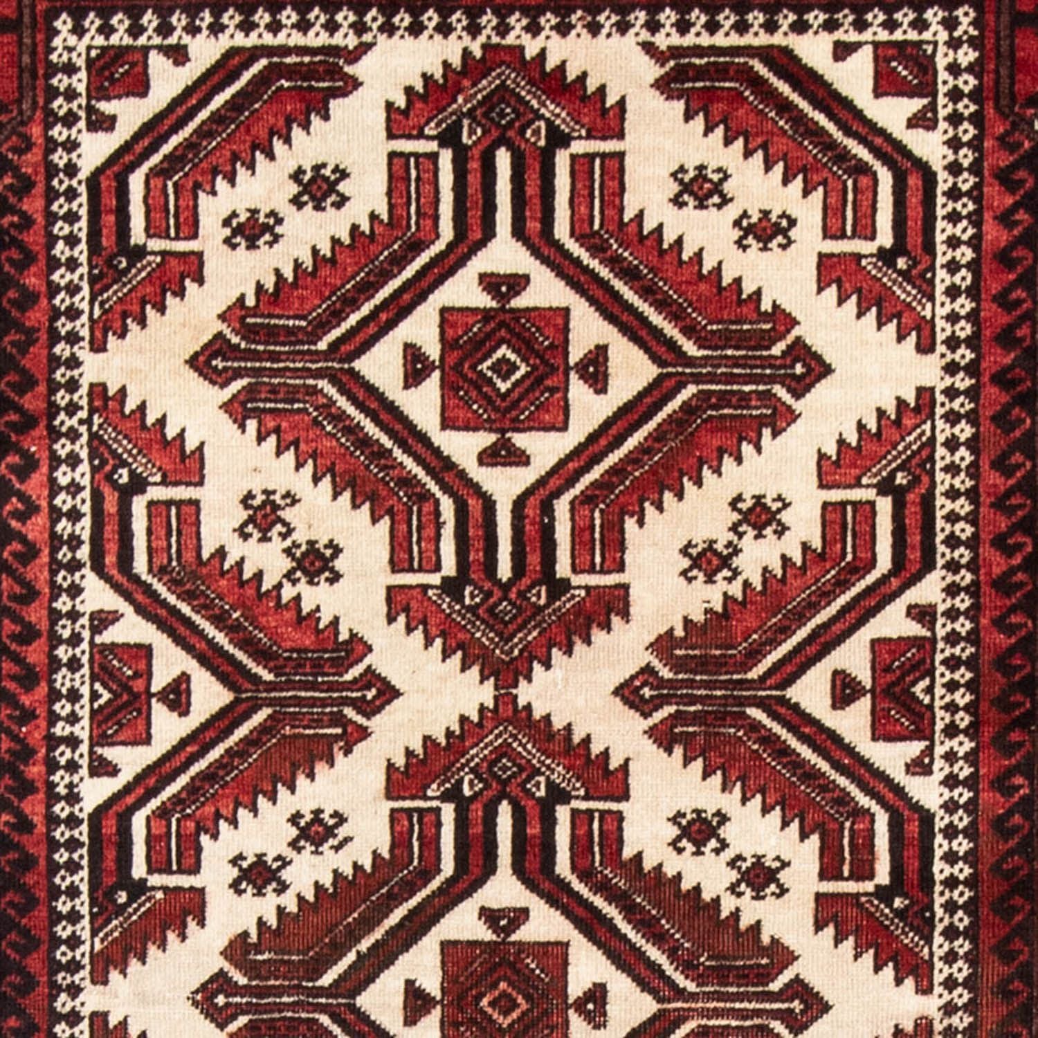 Alfombra de pasillo Alfombra Belutsch - 218 x 103 cm - rojo