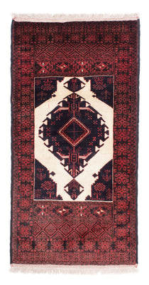 Alfombra Belutsch - 157 x 87 cm - rojo oscuro