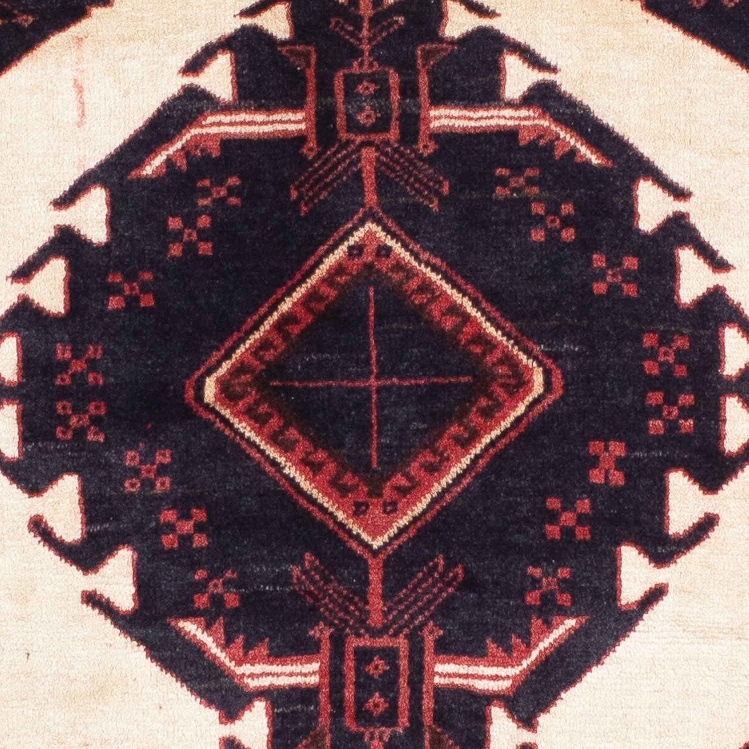Alfombra Belutsch - 157 x 87 cm - rojo oscuro