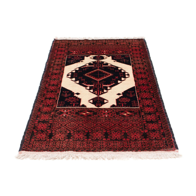 Alfombra Belutsch - 157 x 87 cm - rojo oscuro