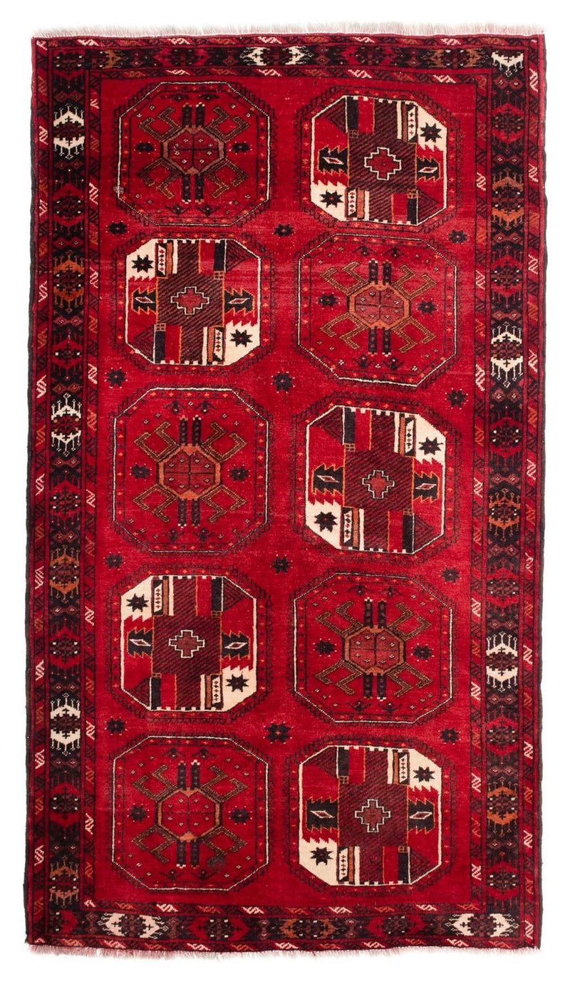 Alfombra Belutsch - 190 x 106 cm - rojo oscuro