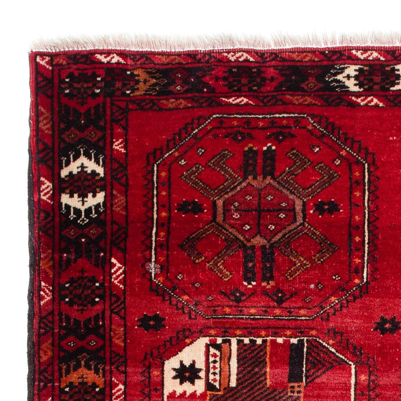 Alfombra Belutsch - 190 x 106 cm - rojo oscuro
