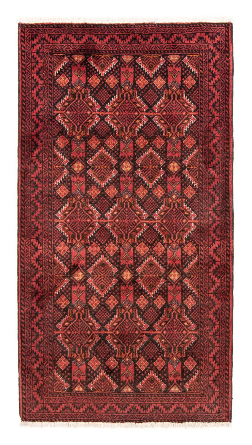 Alfombra de pasillo Alfombra Belutsch - 194 x 101 cm - rojo