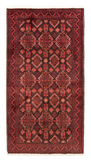 Alfombra de pasillo Alfombra Belutsch - 194 x 101 cm - rojo