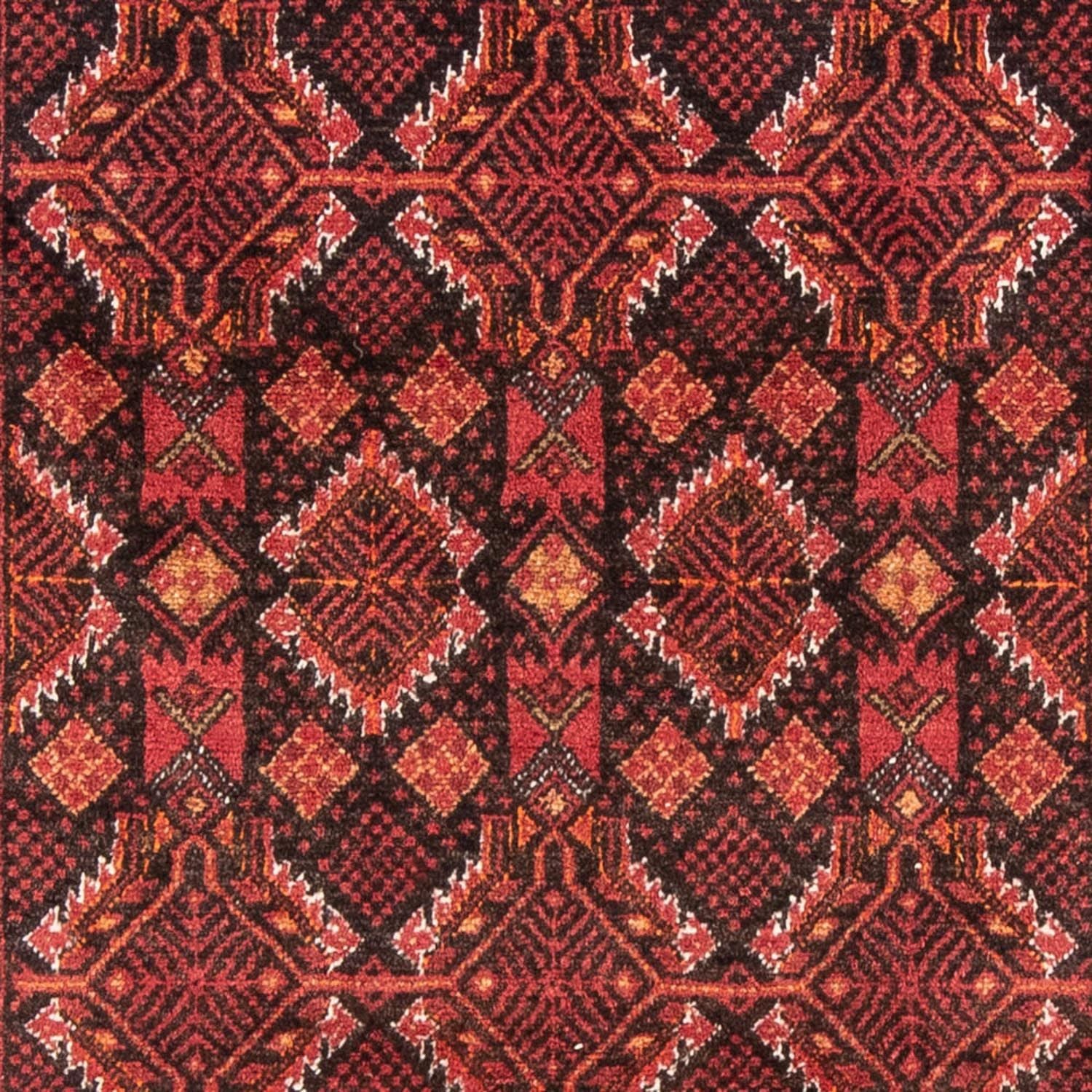 Alfombra de pasillo Alfombra Belutsch - 194 x 101 cm - rojo