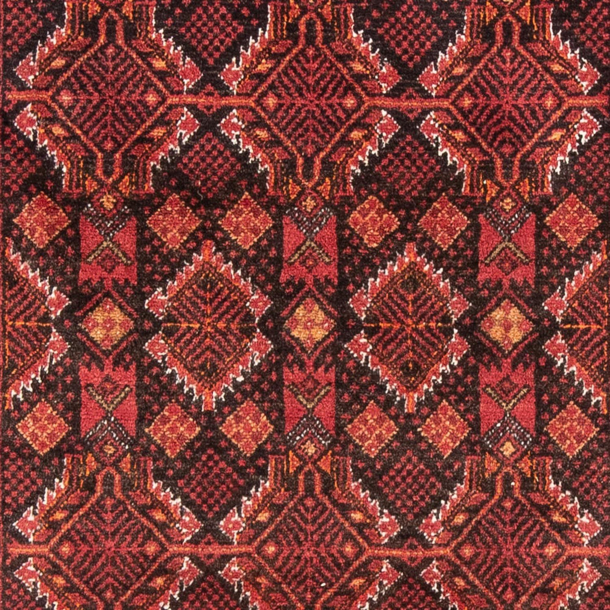 Alfombra de pasillo Alfombra Belutsch - 194 x 101 cm - rojo