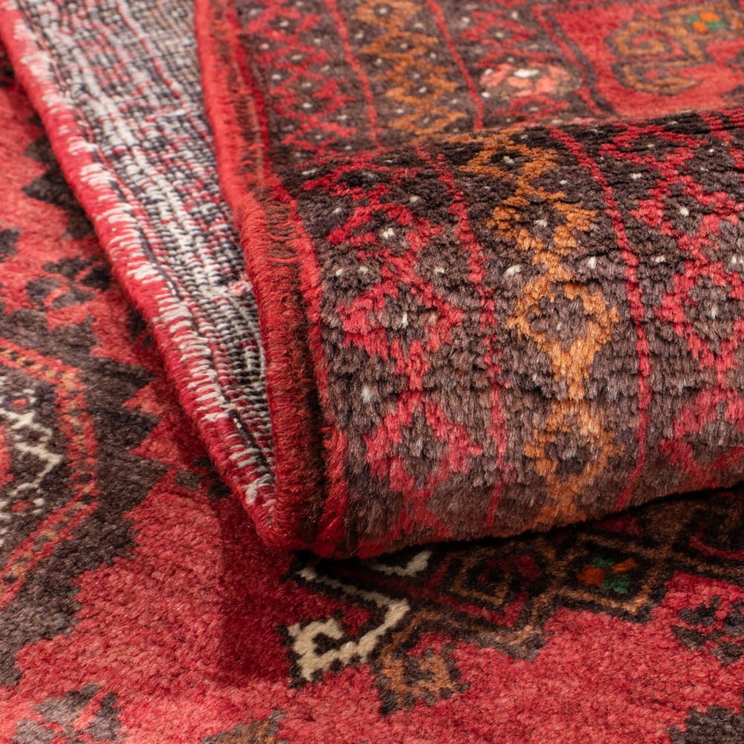 Alfombra de pasillo Alfombra Belutsch - 194 x 101 cm - rojo
