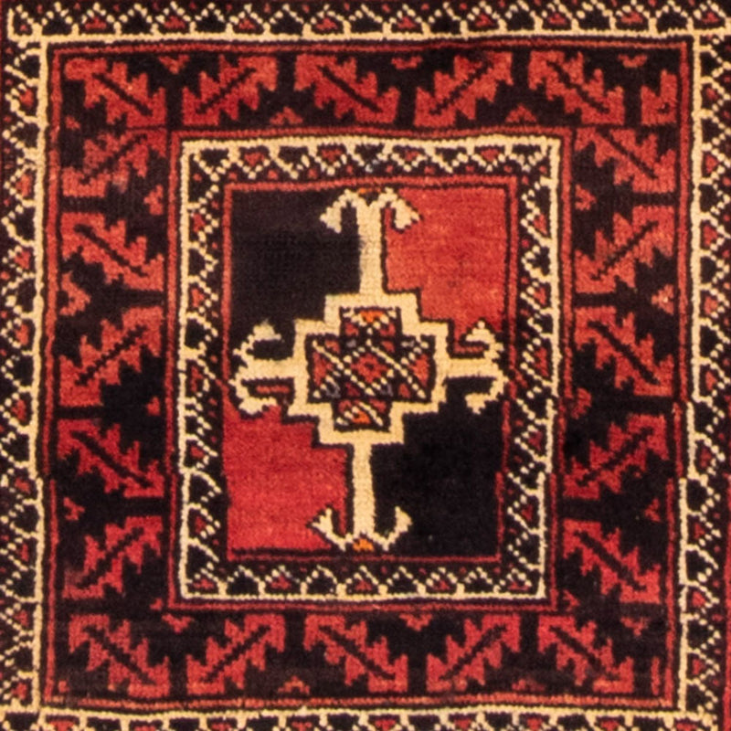 Alfombra de pasillo Alfombra Belutsch - 236 x 127 cm - rojo