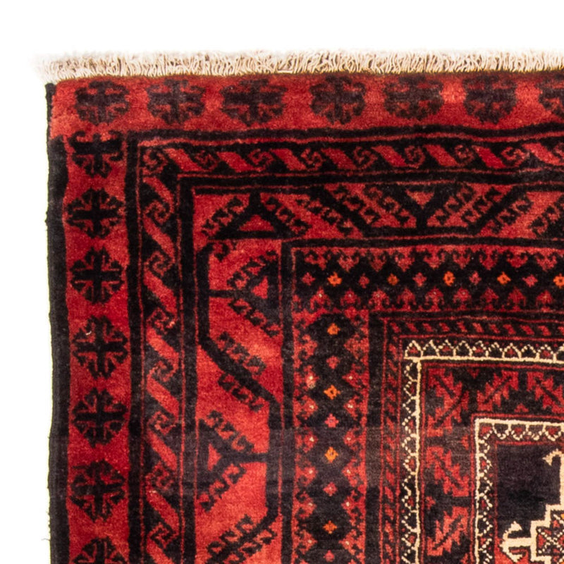 Alfombra de pasillo Alfombra Belutsch - 236 x 127 cm - rojo