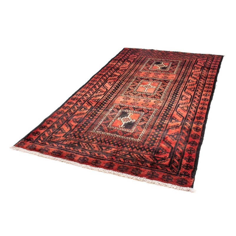 Alfombra de pasillo Alfombra Belutsch - 236 x 127 cm - rojo
