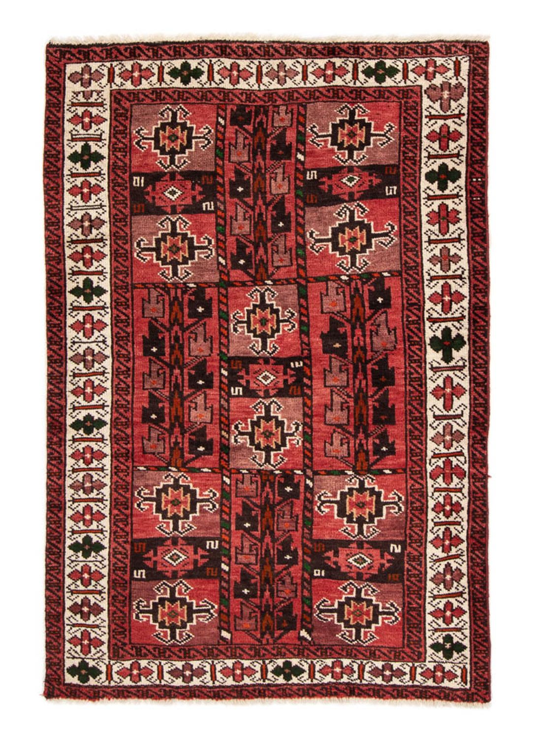 Alfombra Belutsch - 185 x 114 cm - rojo