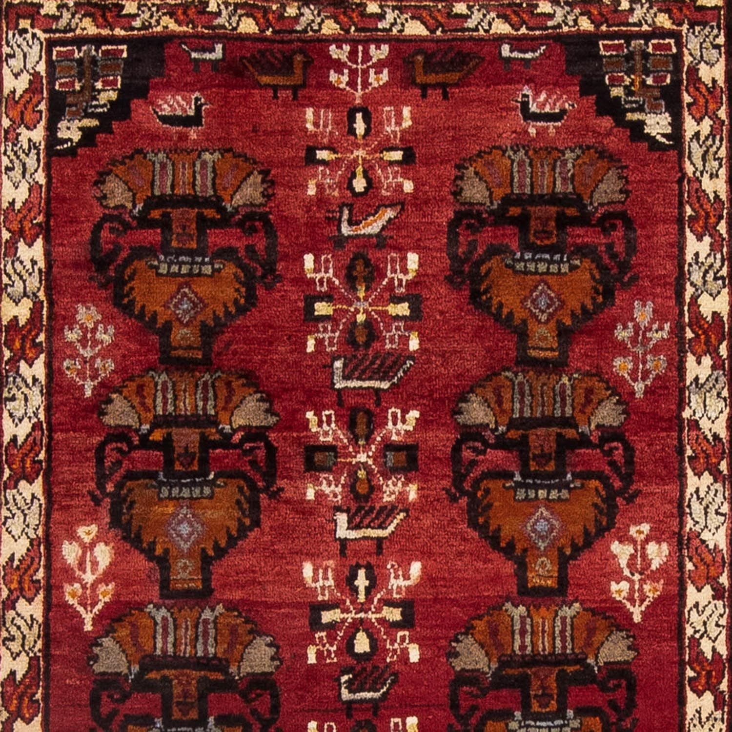 Alfombra de pasillo Alfombra Belutsch - 181 x 107 cm - rojo