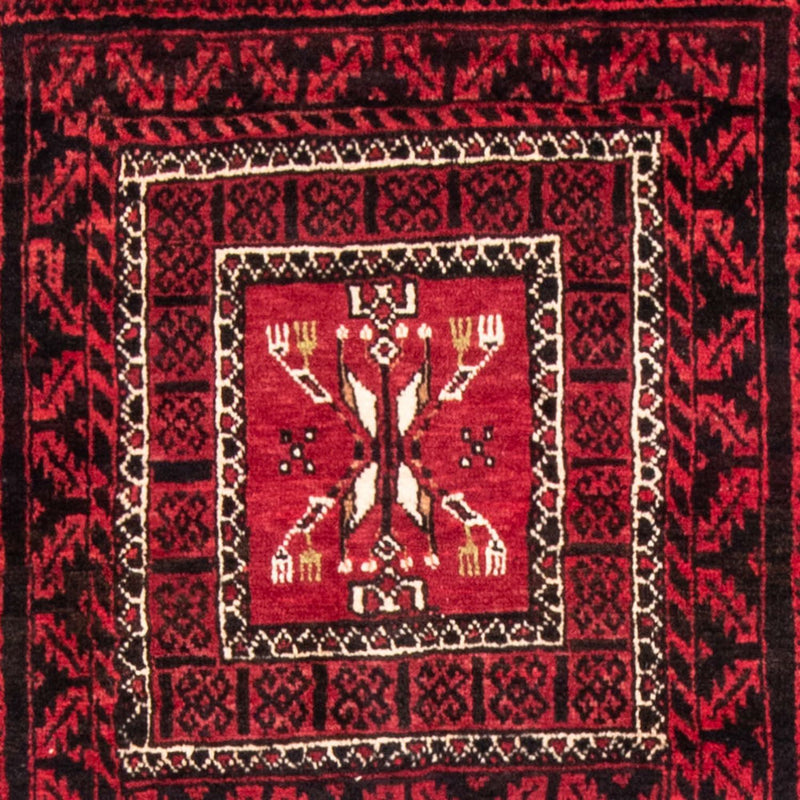 Alfombra de pasillo Alfombra Belutsch - 220 x 114 cm - rojo