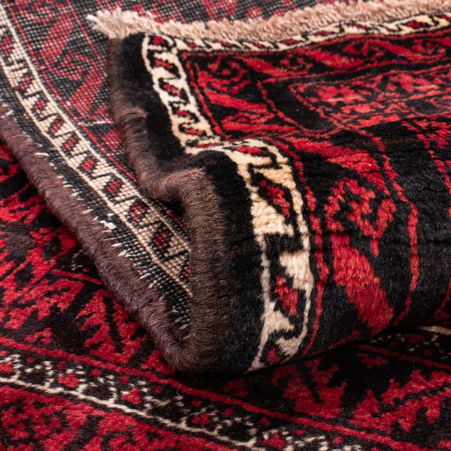 Alfombra de pasillo Alfombra Belutsch - 220 x 114 cm - rojo