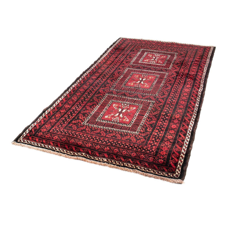 Alfombra de pasillo Alfombra Belutsch - 220 x 114 cm - rojo