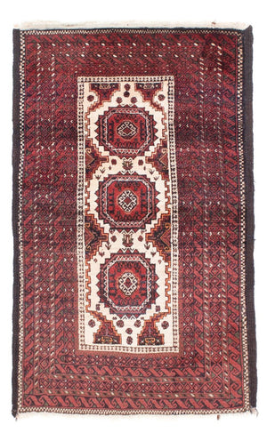 Alfombra Belutsch - 144 x 92 cm - rojo oscuro
