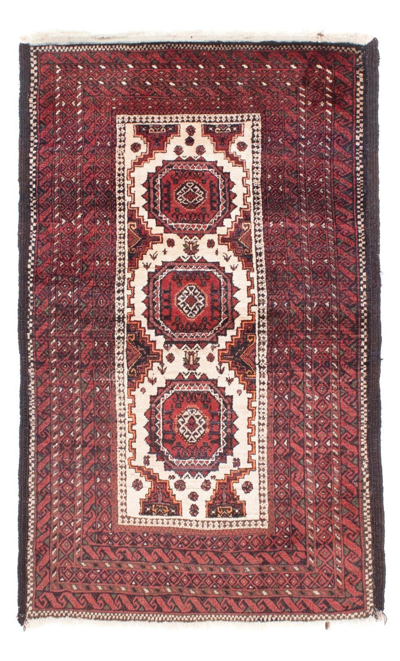 Alfombra Belutsch - 144 x 92 cm - rojo oscuro